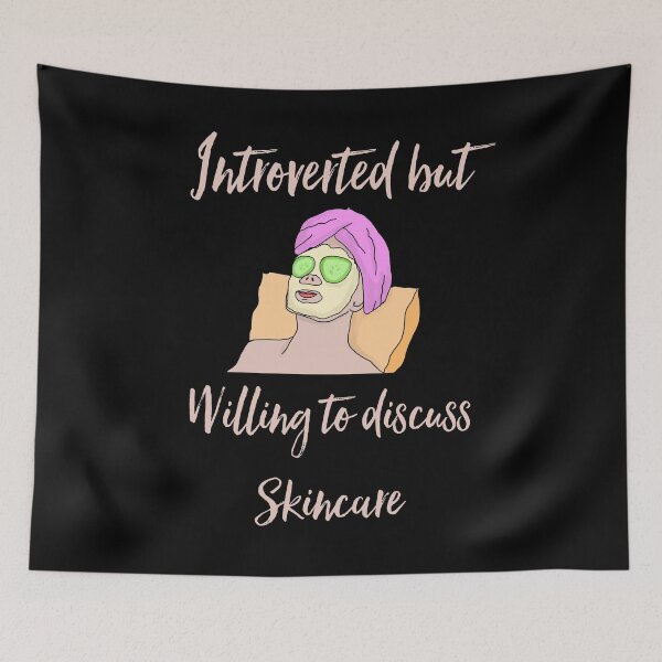 Item preview, INTROVERTED BUT WILLING TO DISCUSS SKINCARE designed and sold by 30-Merch.
