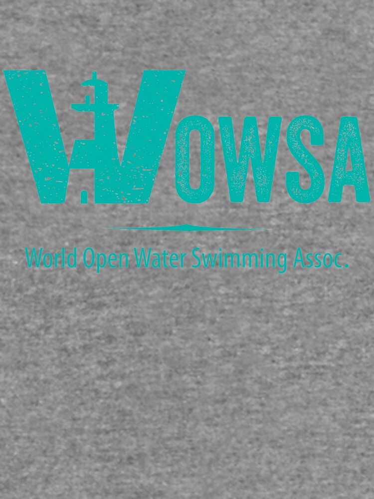 Teal Lighthouse Swimming Logo Tee (Front) by WOWSA