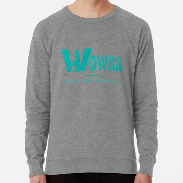 Teal Lighthouse Swimming Logo Tee (Front) Lightweight Sweatshirt