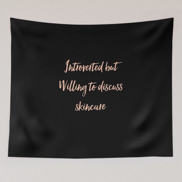 Item preview, INTROVERTED BUT WILLING TO DISCUSS SKINCARE designed and sold by 30-Merch.