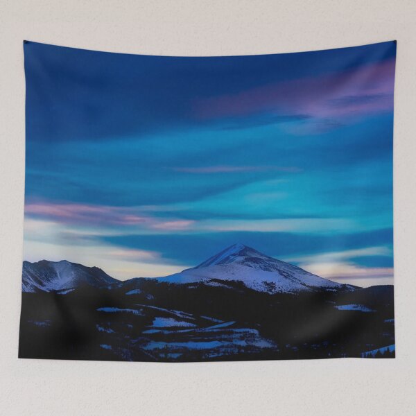 Item preview, Colorado, Hills view, evening purple pink sky, beautiful landscape scenery bestseller tapestry designed and sold by August-E.