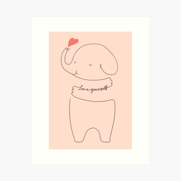 Item preview, Love yourself Ele designed and sold by ilovedoodle.