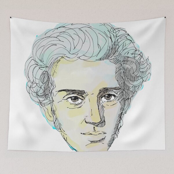 Item preview, Soren Kierkegaard illustration designed and sold by KennyLucky.