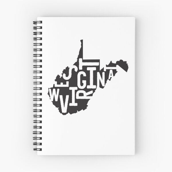 Item preview, West Virginia State Design | Vintage West Virginia Lettering Graphic | West Virginia Gift | West Virginia Map  designed and sold by crookedriverusa.