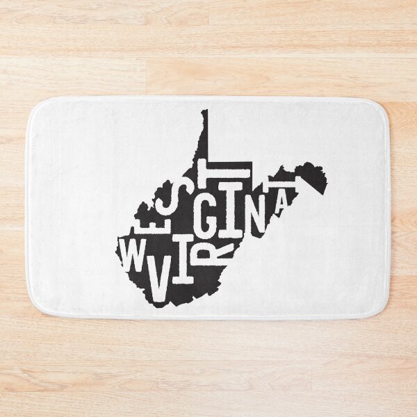 Item preview, West Virginia State Design | Vintage West Virginia Lettering Graphic | West Virginia Gift | West Virginia Map  designed and sold by crookedriverusa.