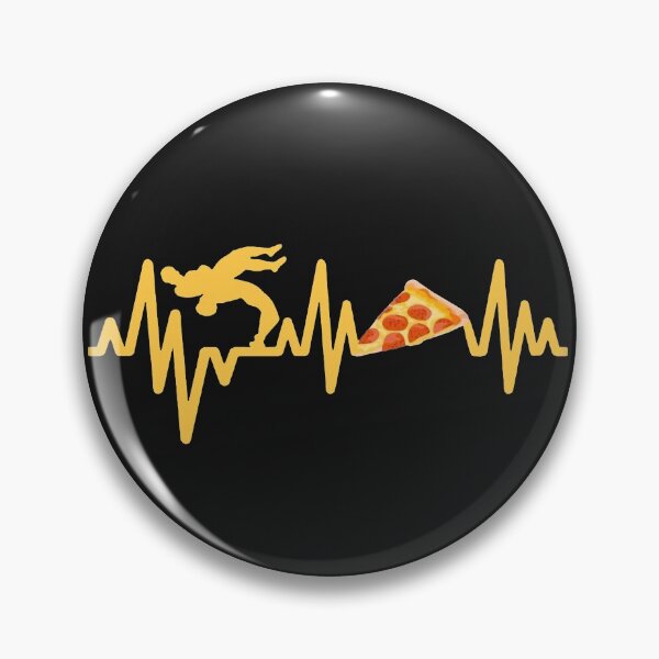 Item preview, Wrestling And Pizza Heart Beat Cute Gift For Wrestler designed and sold by teest2209.