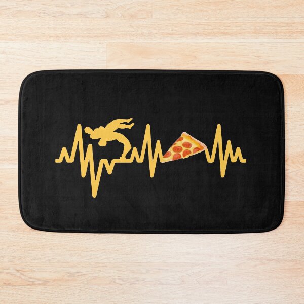 Item preview, Wrestling And Pizza Heart Beat Cute Gift For Wrestler designed and sold by teest2209.