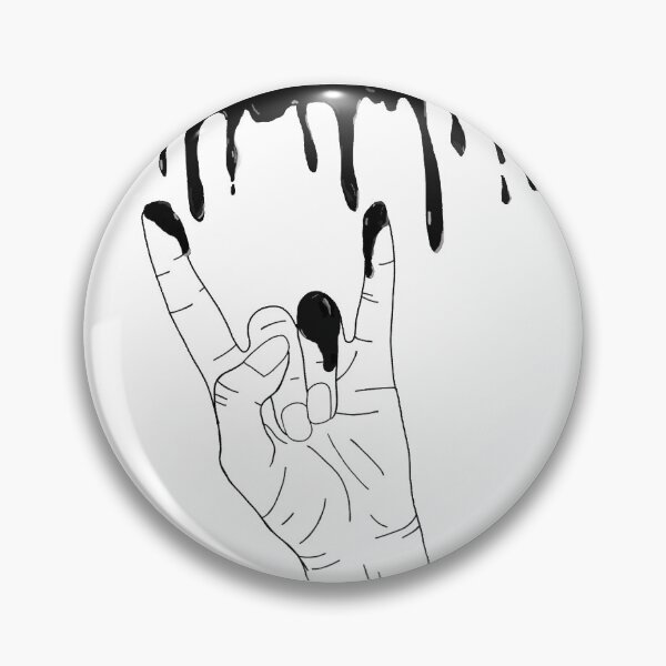 Item preview, Rock On Paint Hand Sign or Symbol Sticker designed and sold by Allysong21.