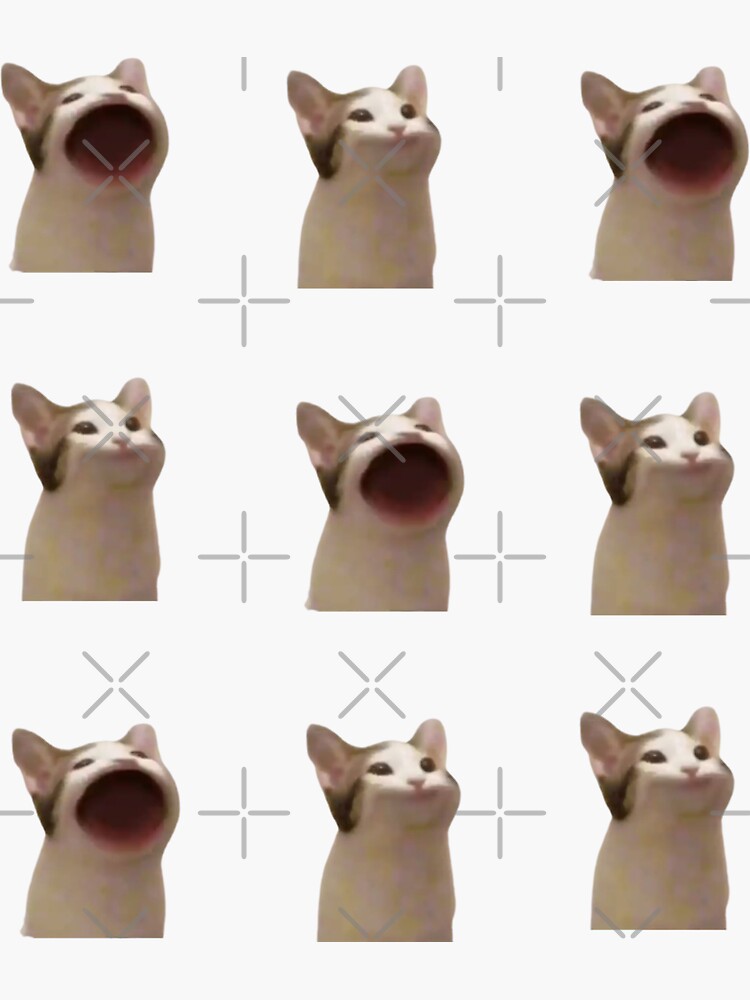 "Popping Cat - sticker pack" Sticker for Sale by julismerch | Redbubble