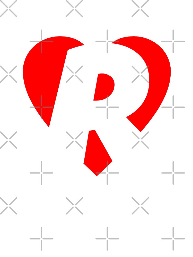 I love R - Heart R - Heart with letter R
