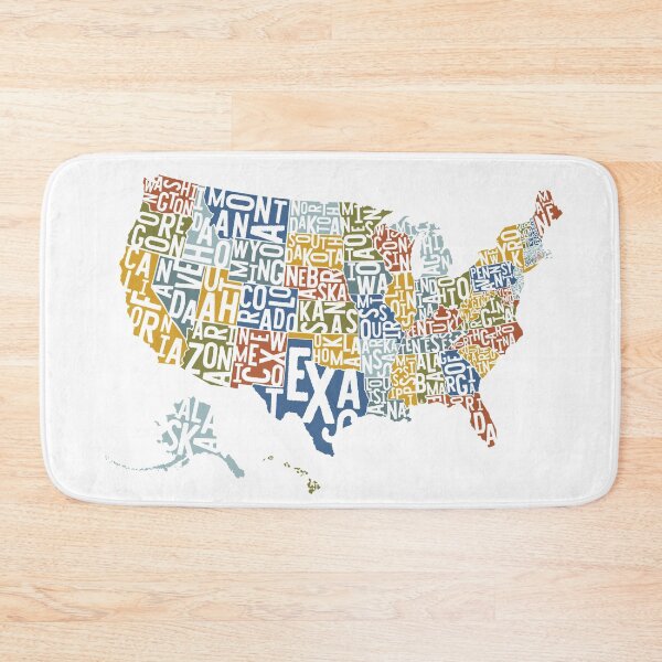 Item preview, USA Map States Design | United States Map | USA Map Gift | USA Vintage Color Map designed and sold by crookedriverusa.