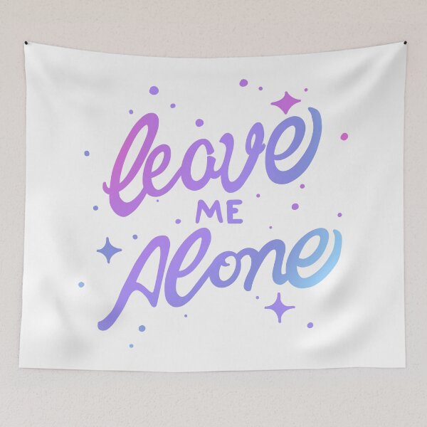 Item preview, Leave Me Alone - Sassy Aesthetic Vectorwave Typography designed and sold by jdotrdot712.
