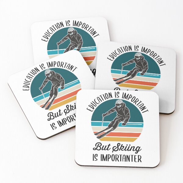 Item preview, Education Is Important But Skiing Is Importanter designed and sold by azmndesigns.