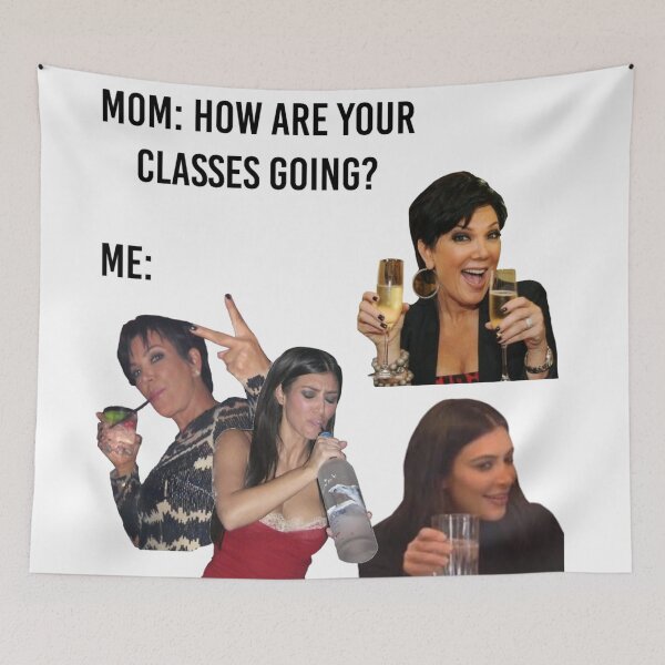 Item preview, Kardashians College Meme designed and sold by Megan-Kendall.