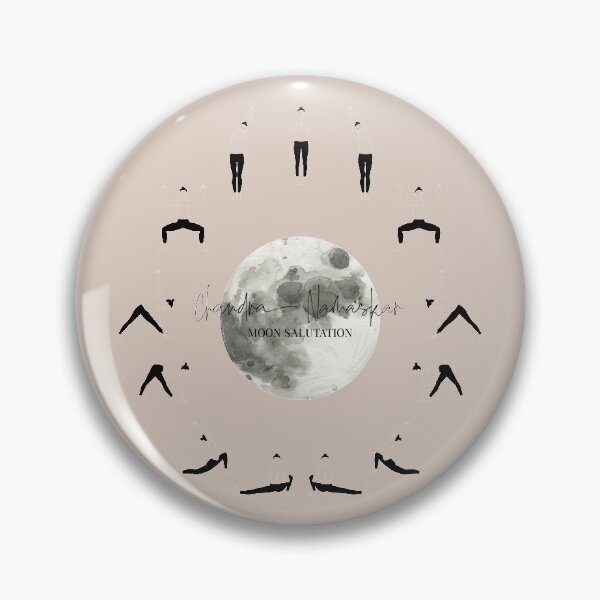 Item preview, Moon Salutation Yoga Sequence | Yoga Pose Illustration designed and sold by Sadhana Design Studio.