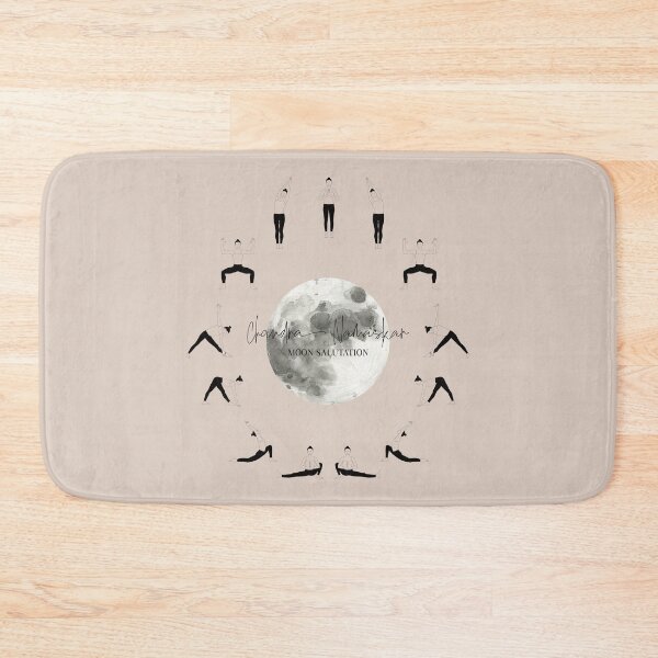 Item preview, Moon Salutation Yoga Sequence | Yoga Pose Illustration designed and sold by Sadhana Design Studio.