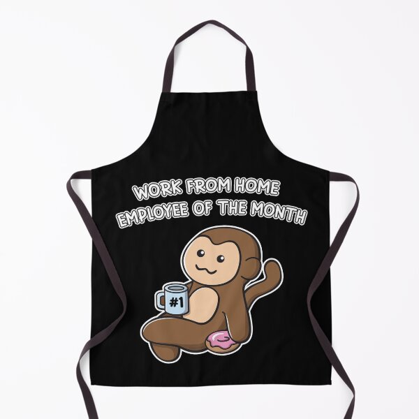Item preview, Work From Home Employee Of The Month Ooptee Monkey Funny designed and sold by OopteesLydia.
