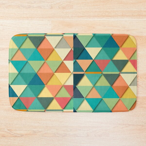 Item preview, Colorful triangles crystal pattern  designed and sold by Redchilly.