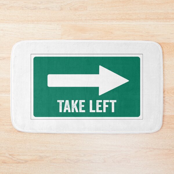 Item preview, "Slightly wrong sign" take left stickers and Essential T-shirts designed and sold by Sharath98.