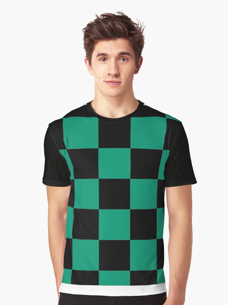 tanjiro checkered shirt