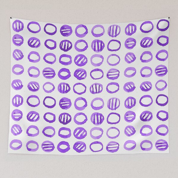 Item preview, Purple Watercolor Circle Pattern designed and sold by WillowTee.