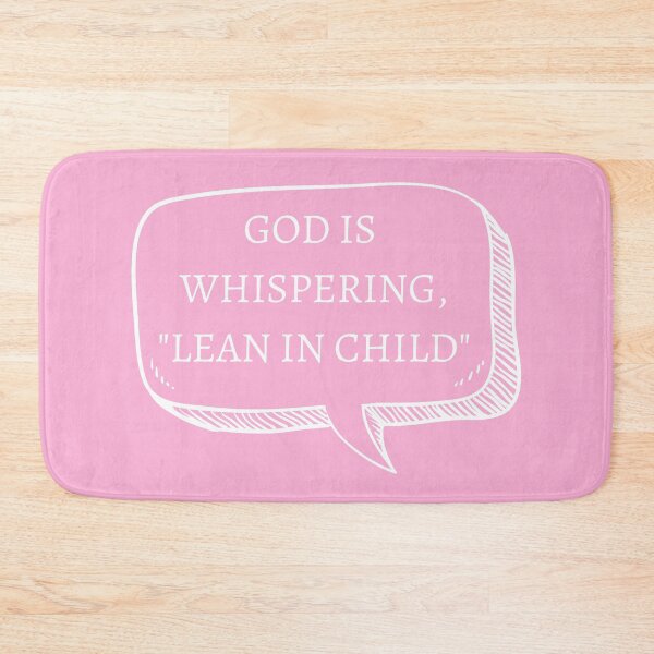 Item preview, God is whispering, "lean in child" designed and sold by Sticker-Shoppee.