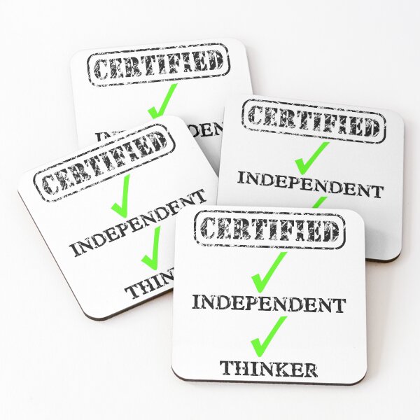 Item preview, Certified Independent Thinker designed and sold by Oaks Creations.