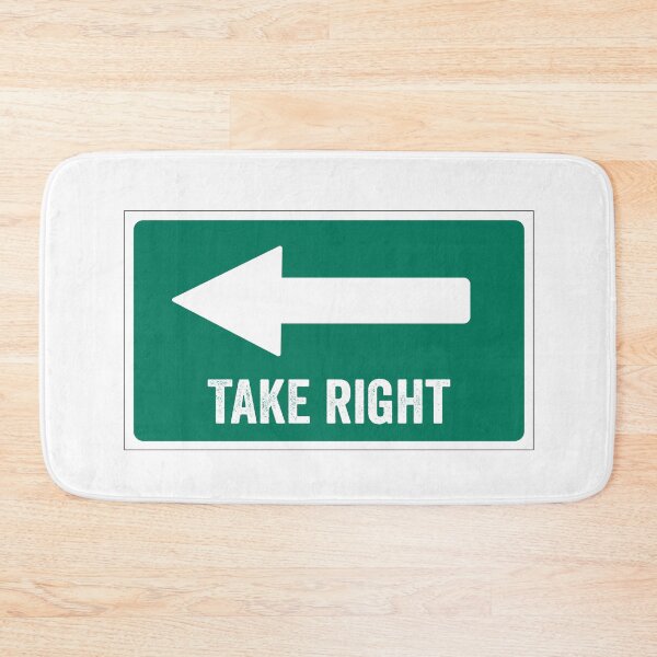 Item preview, "Slightly wrong sign" take right stickers and Essential T-shirts designed and sold by Sharath98.