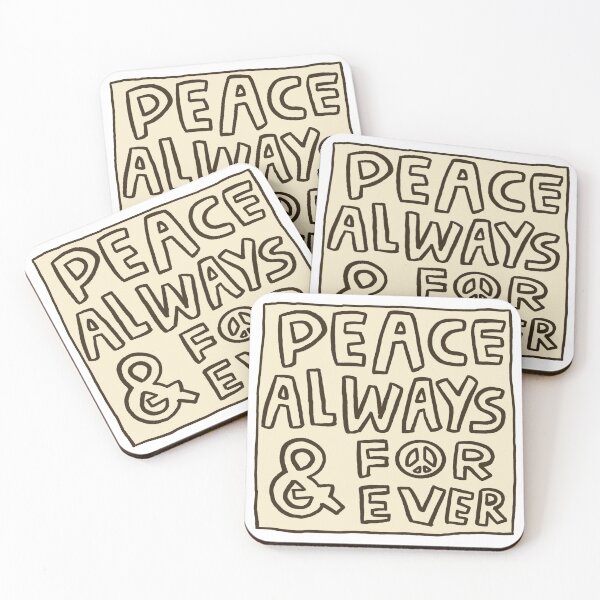 Item preview, Peace - Always and Forever - Hand Drawn Sign designed and sold by jdotrdot712.
