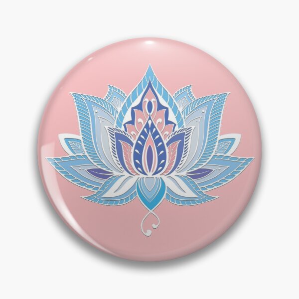 Item preview, Lotus Mandala (Blue and Pink) designed and sold by squishyrainbow.