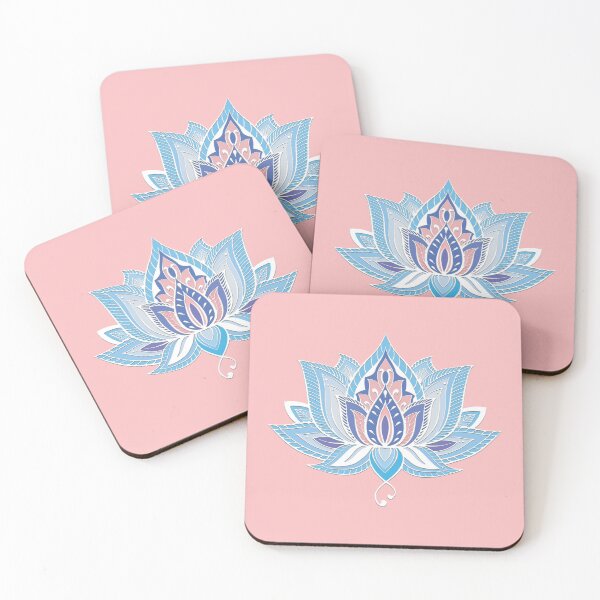 Item preview, Lotus Mandala (Blue and Pink) designed and sold by squishyrainbow.