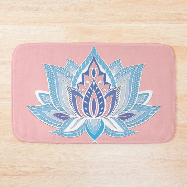 Item preview, Lotus Mandala (Blue and Pink) designed and sold by squishyrainbow.