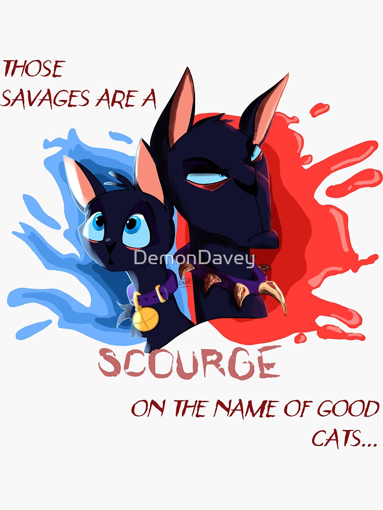 Warrior Cats Scourge Sticker