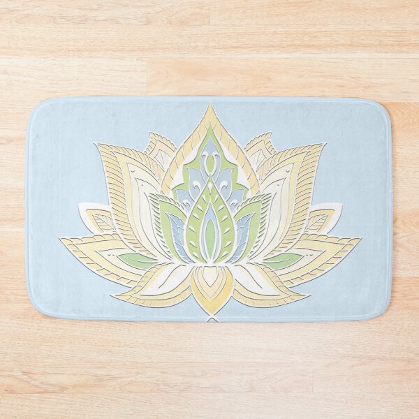 Item preview, Lotus Mandala (Yellow and Blue) designed and sold by squishyrainbow.