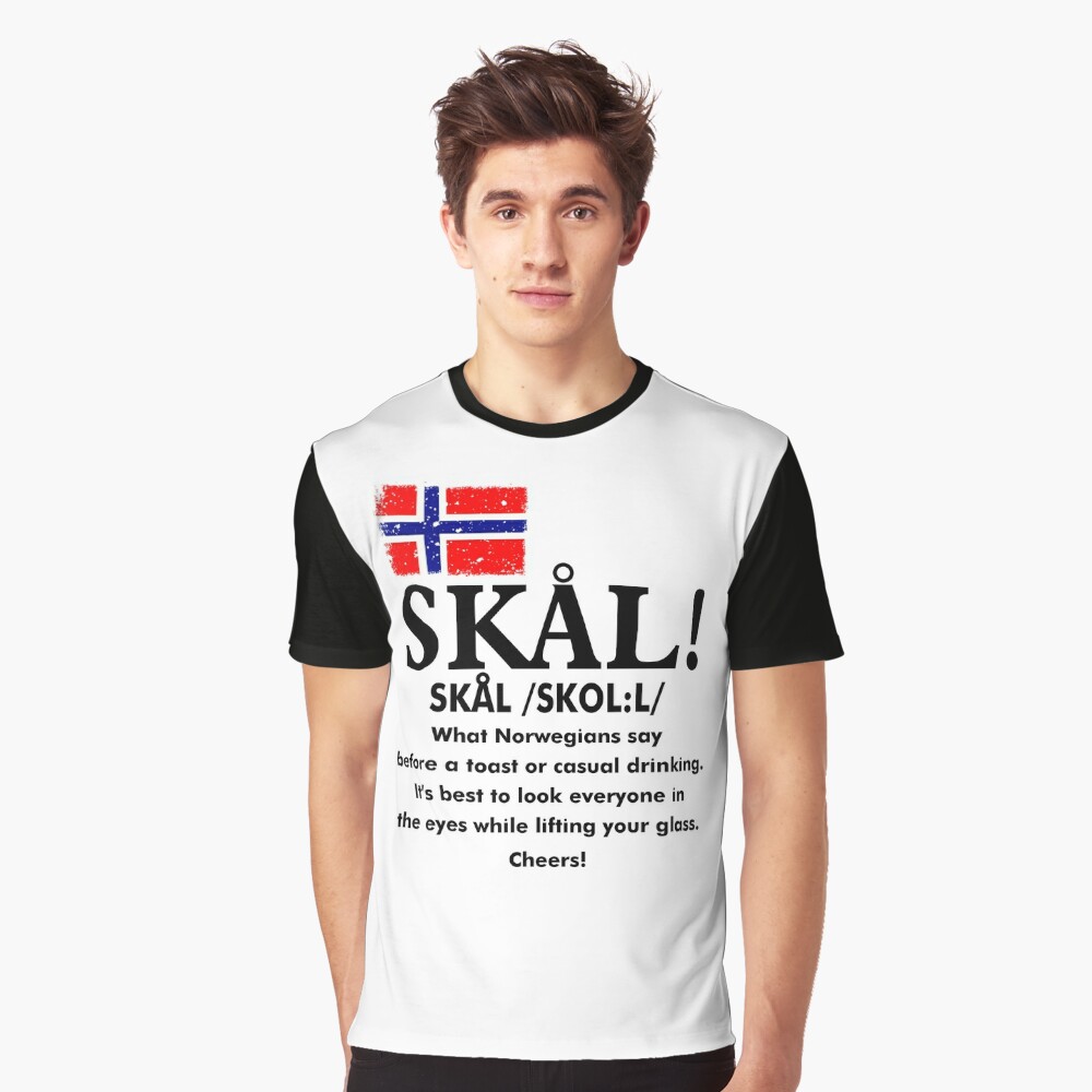 Skal Norwegian Flag Toast from Norway Hoodie