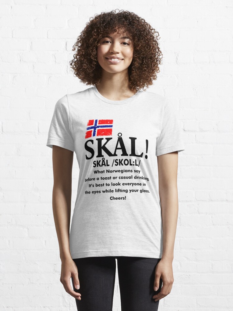 Skal Norwegian Flag Toast from Norway Hoodie