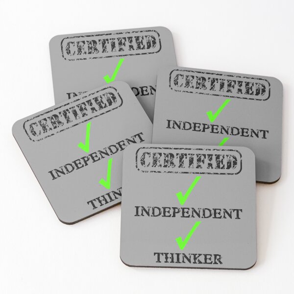 Item preview, Certified Independent Thinker designed and sold by Oaks Creations.