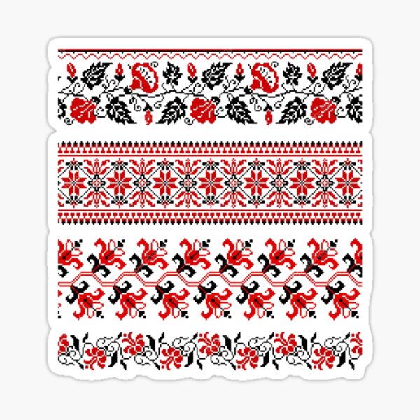 Ukrainian embroidery Sticker