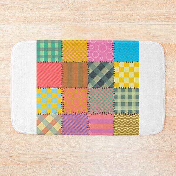 Item preview, Colorful Patchwork Collage Vector Pattern designed and sold by artofangga.