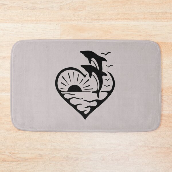 Item preview,  Dolphin Love , Valentine Shirt, Gift for Him, Gift for Youth, Summer Love,Sea World , Dolphin Heart  designed and sold by Mekoooo.