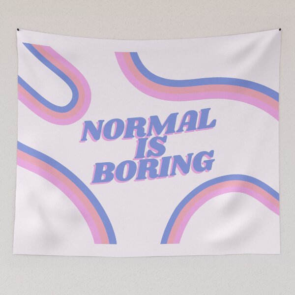 Item preview, normal is boring designed and sold by Sticker-Shoppee.