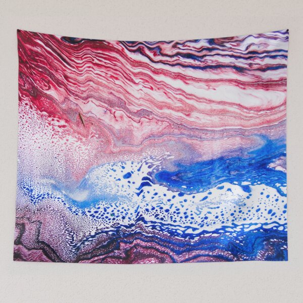 Item preview, Red Swish, Blue Swish Light designed and sold by ArtRoomOregon.