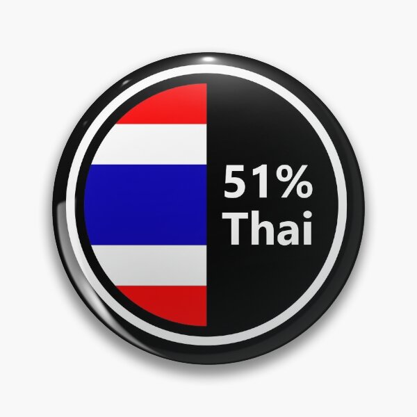 Item preview, 51% Thai Half Thai Thailand Pride designed and sold by Krukowski.