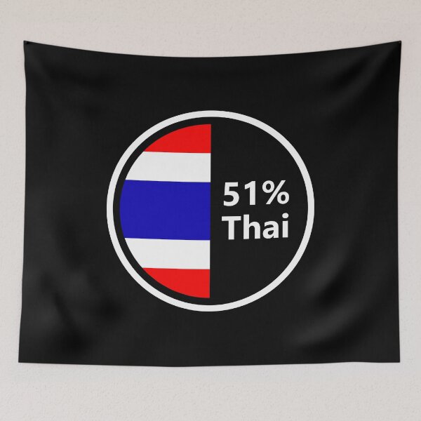 Item preview, 51% Thai Half Thai Thailand Pride designed and sold by Krukowski.