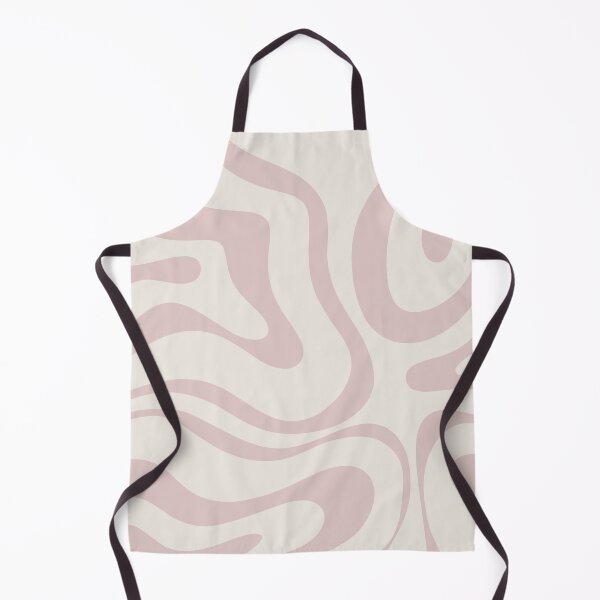 Item preview, Modern Retro Liquid Swirl Contemporary Abstract Pattern in Pale Dusky Pink and Ivory designed and sold by kierkegaard.
