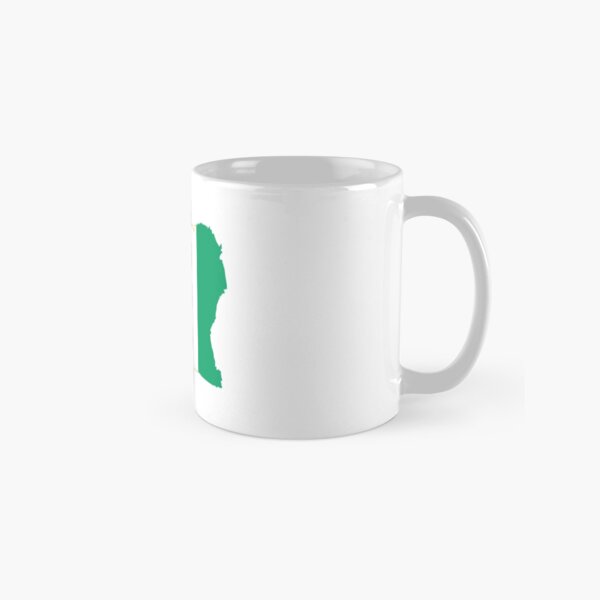 Flag Map of Côte d'Ivoire Classic Mug