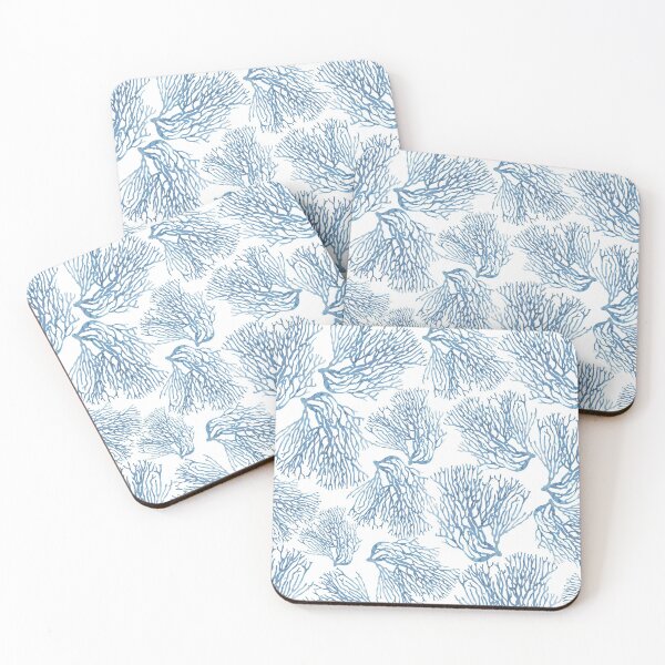 Item preview, Blue Sea Fan Coral Pattern - Coastal Theme designed and sold by Primroaddesigns.