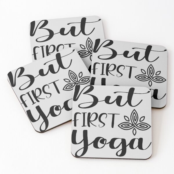 Item preview, But first yoga , funny yoga quote , birthday gift  ,gift for dad gift for mom  yoga lovers designed and sold by yassiny.