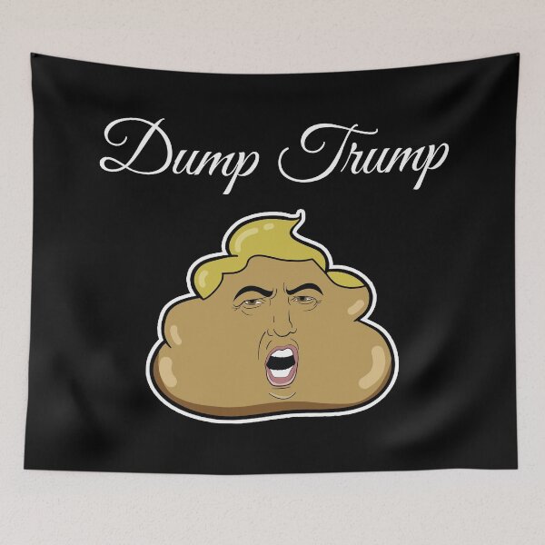 Item preview, Dump Trump- white designed and sold by Vaishnavi Deo.