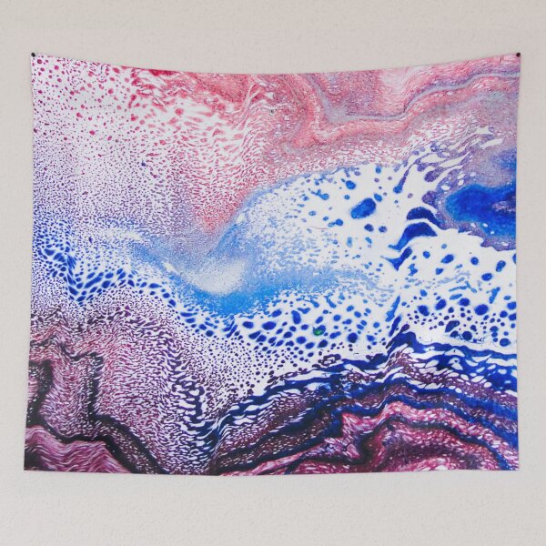 Item preview, Dotted Red Swish, Blue Swish designed and sold by ArtRoomOregon.
